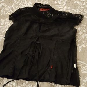 Corset Style top with lace and lovely details...